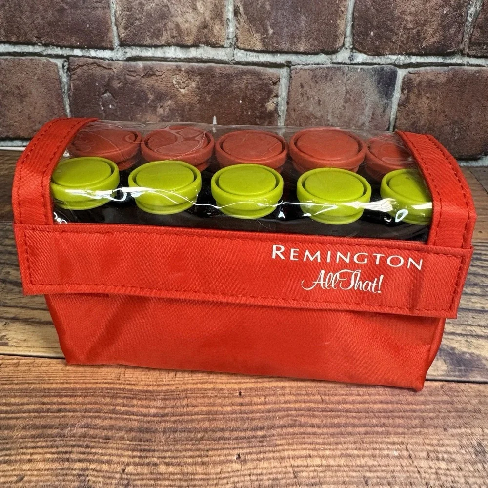 Remington All That Hot Rollers Travel 10 Curlers w Clips / Case Tested!‎ H-1015